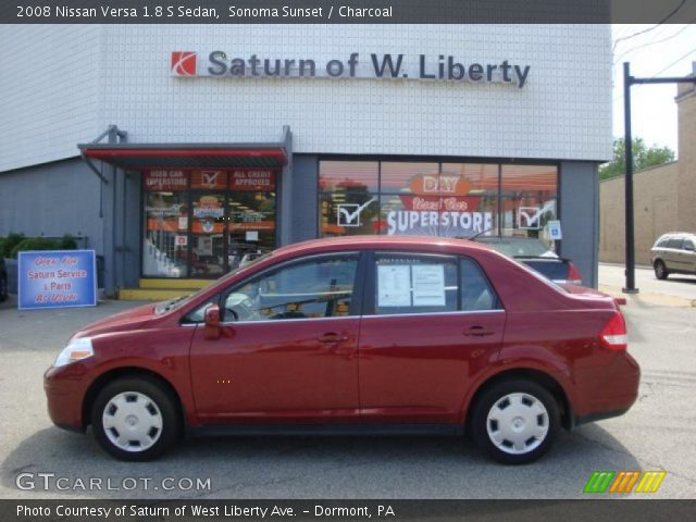 2008 Nissan Versa 1.8 S Sedan in Sonoma Sunset