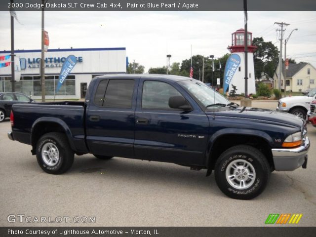 2000 Dodge Dakota SLT Crew Cab 4x4 in Patriot Blue Pearl