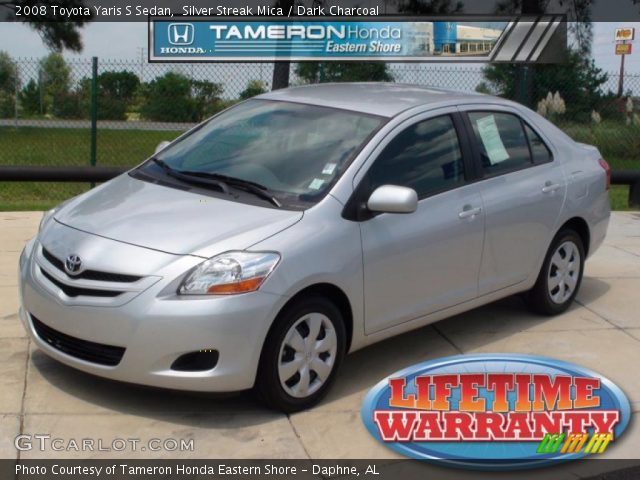 2008 Toyota Yaris S Sedan in Silver Streak Mica