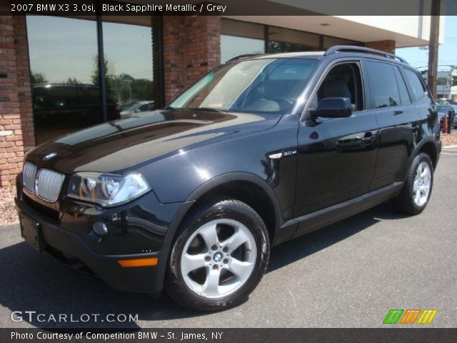 2007 BMW X3 3.0si in Black Sapphire Metallic