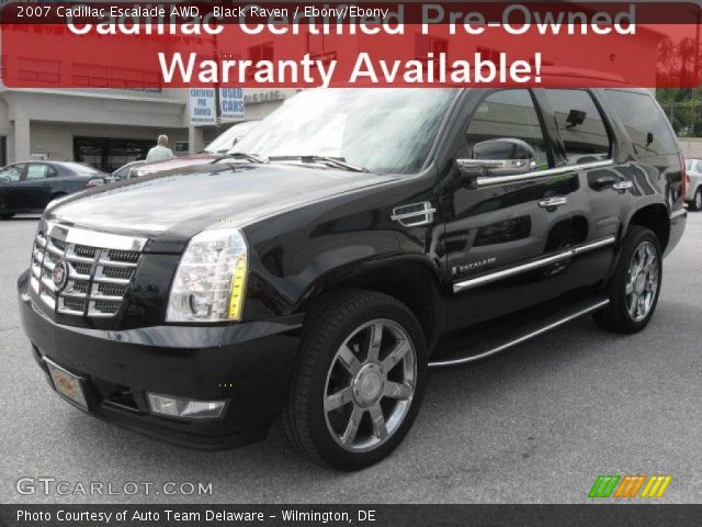 2007 Cadillac Escalade AWD in Black Raven