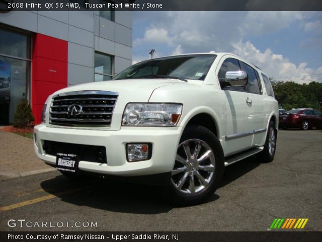 2008 Infiniti QX 56 4WD in Tuscan Pearl White