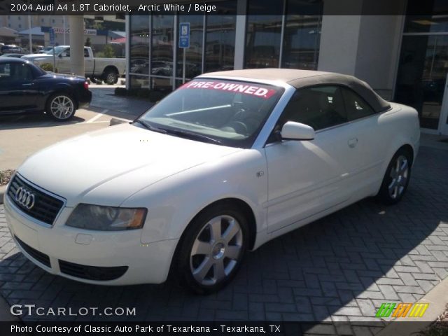 2004 Audi A4 1.8T Cabriolet in Arctic White