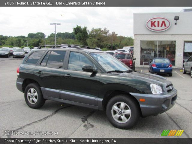 2006 Hyundai Santa Fe GLS in Dark Emerald Green