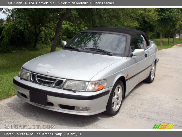 2000 Saab 9-3 SE Convertible in Silver Mica Metallic