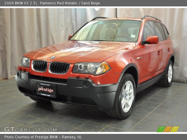 2004 BMW X3 2.5i in Flamenco Red Metallic