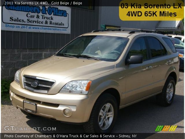 2003 Kia Sorento LX 4WD in Gold Beige