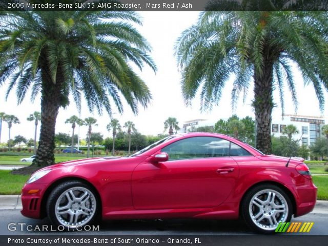 2006 Mercedes-Benz SLK 55 AMG Roadster in Mars Red