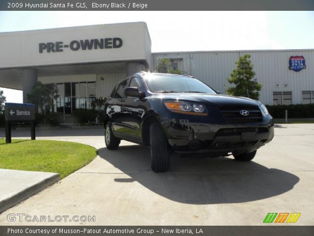 2009 Hyundai Santa Fe GLS in Ebony Black