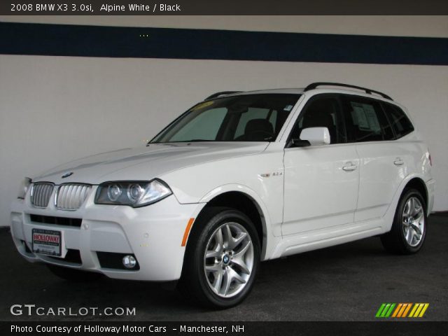 2008 BMW X3 3.0si in Alpine White