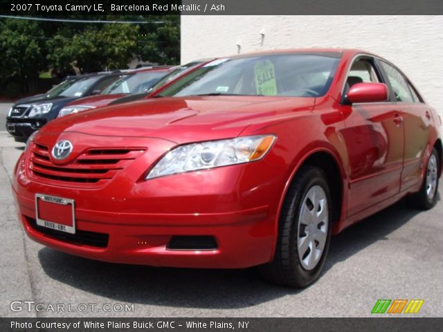 2007 Toyota Camry LE in Barcelona Red Metallic