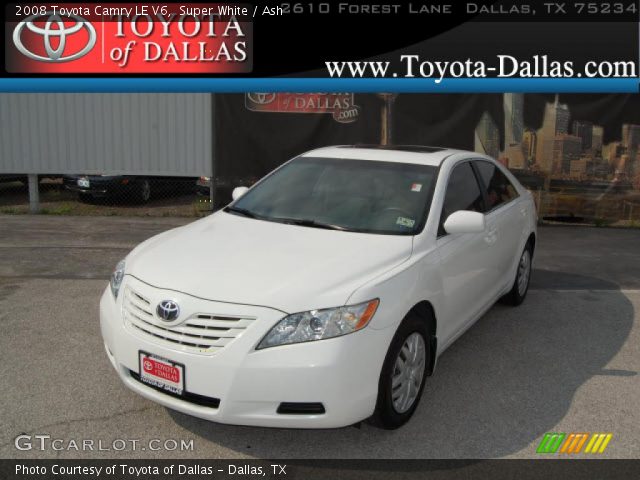 2008 Toyota Camry LE V6 in Super White