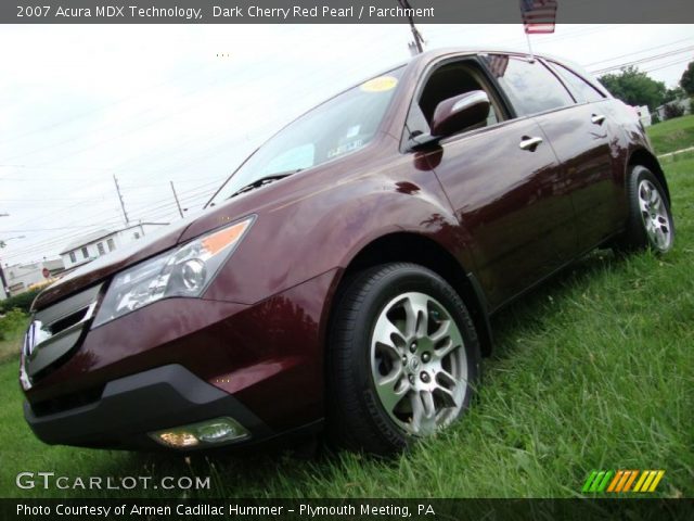 2007 Acura MDX Technology in Dark Cherry Red Pearl