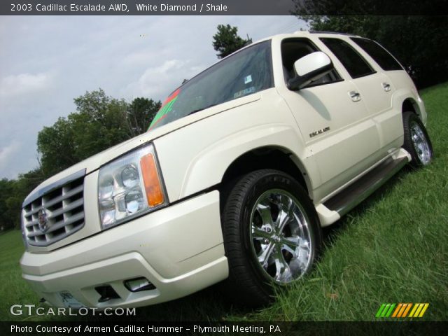 2003 Cadillac Escalade AWD in White Diamond