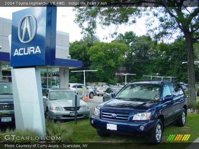 2004 Toyota Highlander V6 4WD in Indigo Ink Pearl