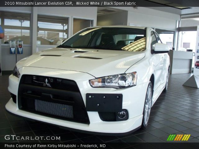 2010 Mitsubishi Lancer Evolution GSR in Wicked White