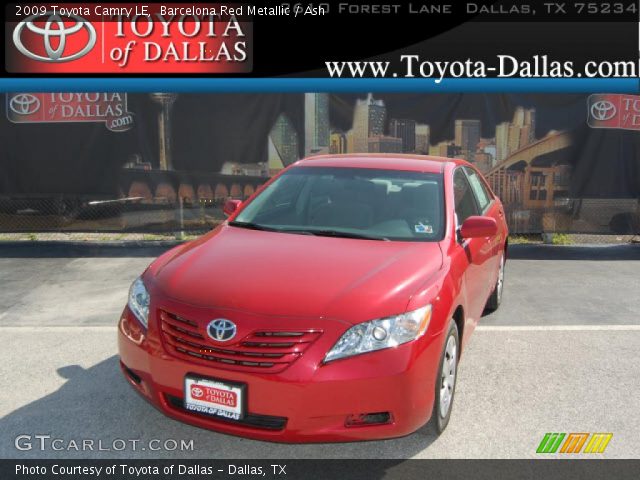 2009 Toyota Camry LE in Barcelona Red Metallic