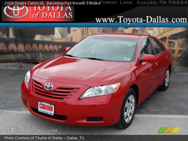 2009 Toyota Camry LE in Barcelona Red Metallic