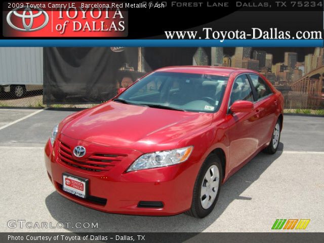2009 Toyota Camry LE in Barcelona Red Metallic