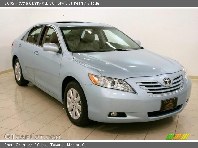 2009 Toyota Camry XLE V6 in Sky Blue Pearl