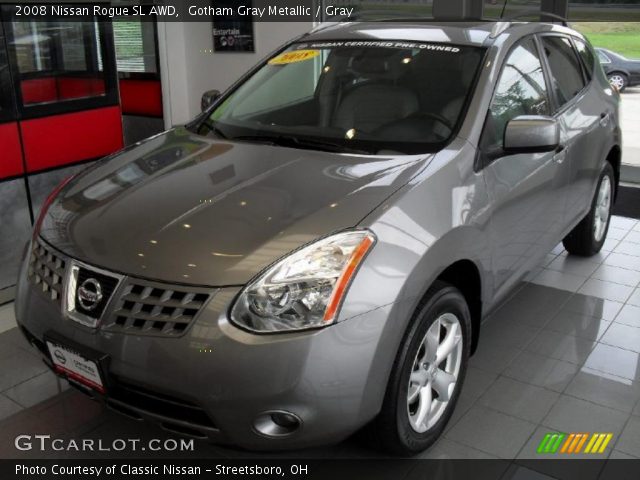 2008 Nissan Rogue SL AWD in Gotham Gray Metallic