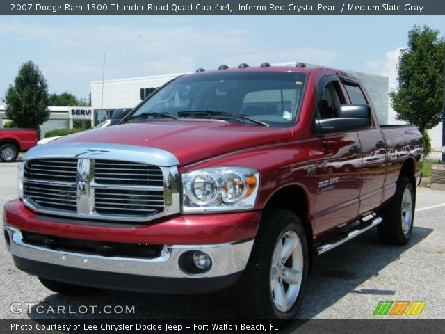 2007 Dodge Ram 1500 Thunder Road Quad Cab 4x4 in Inferno Red Crystal Pearl