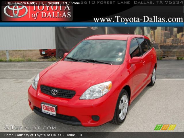 2007 Toyota Matrix XR in Radiant Red