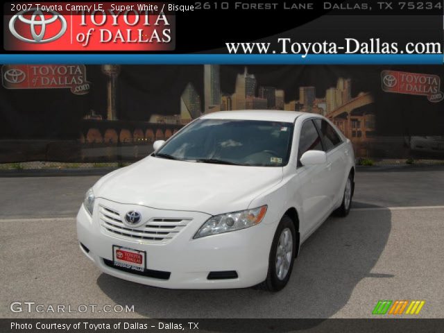 2007 Toyota Camry LE in Super White