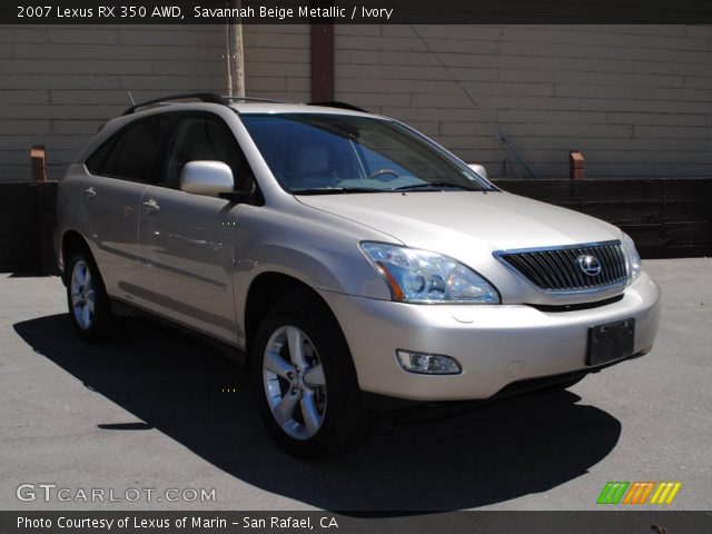 2007 Lexus RX 350 AWD in Savannah Beige Metallic