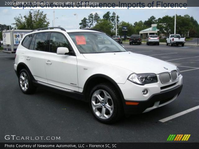 2009 BMW X3 xDrive30i in Alpine White