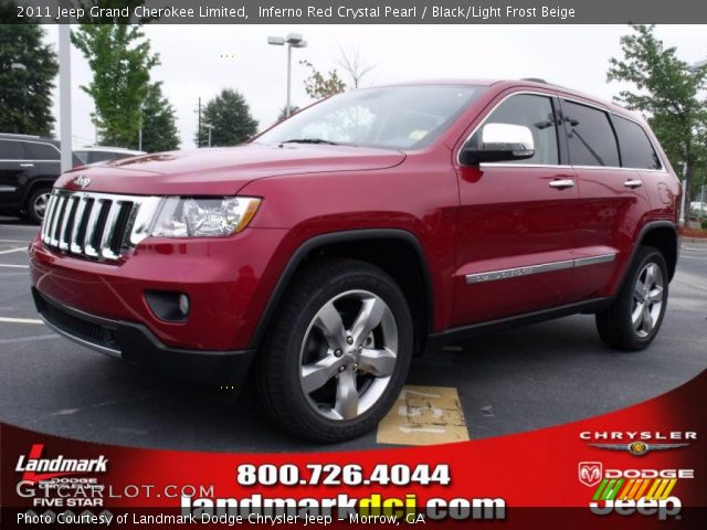 2011 Jeep Grand Cherokee Limited in Inferno Red Crystal Pearl