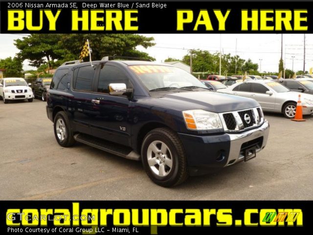 2006 Nissan Armada SE in Deep Water Blue