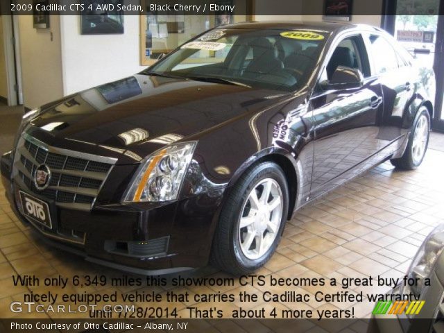 2009 Cadillac CTS 4 AWD Sedan in Black Cherry