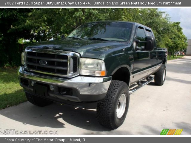 2002 Ford F250 Super Duty Lariat Crew Cab 4x4 in Dark Highland Green Metallic