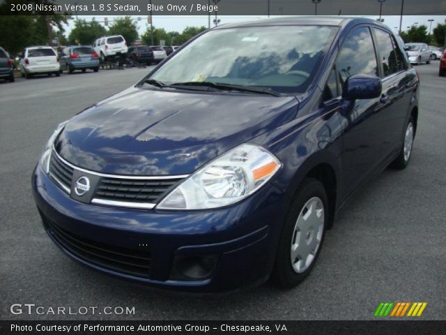 2008 Nissan Versa 1.8 S Sedan in Blue Onyx