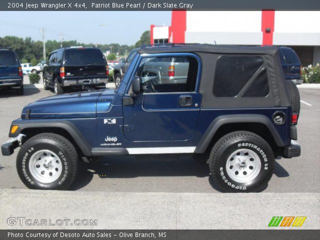 2004 Jeep Wrangler X 4x4 in Patriot Blue Pearl