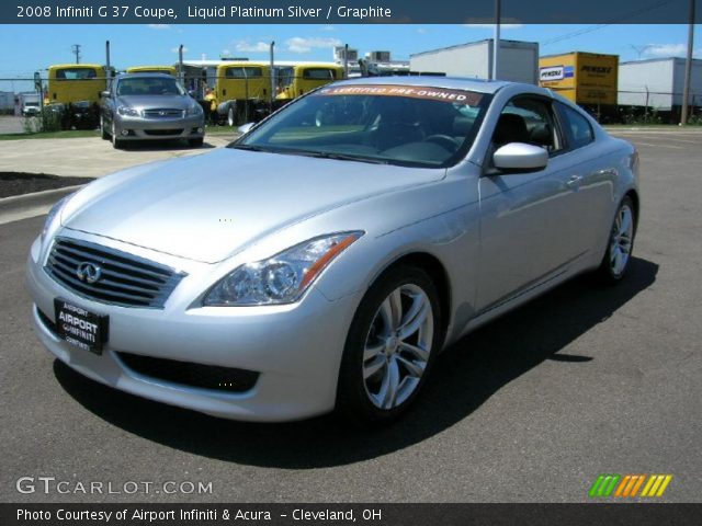 2008 Infiniti G 37 Coupe in Liquid Platinum Silver