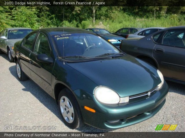 2000 Dodge Neon Highline in Forest Green Pearlcoat