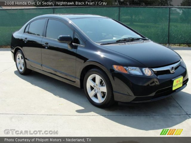 2008 Honda Civic EX Sedan in Nighthawk Black Pearl