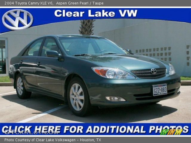 2004 Toyota Camry XLE V6 in Aspen Green Pearl