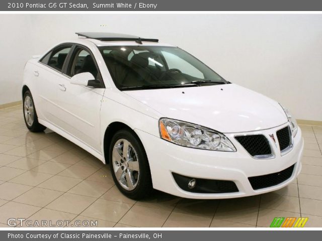 2010 Pontiac G6 GT Sedan in Summit White