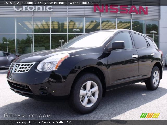 2010 Nissan Rogue S 360 Value Package in Wicked Black