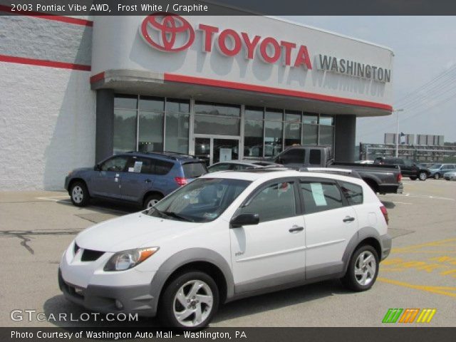 2003 Pontiac Vibe AWD in Frost White