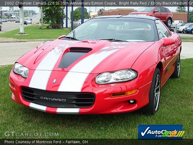 2002 Chevrolet Camaro Z28 SS 35th Anniversary Edition Coupe in Bright Rally Red
