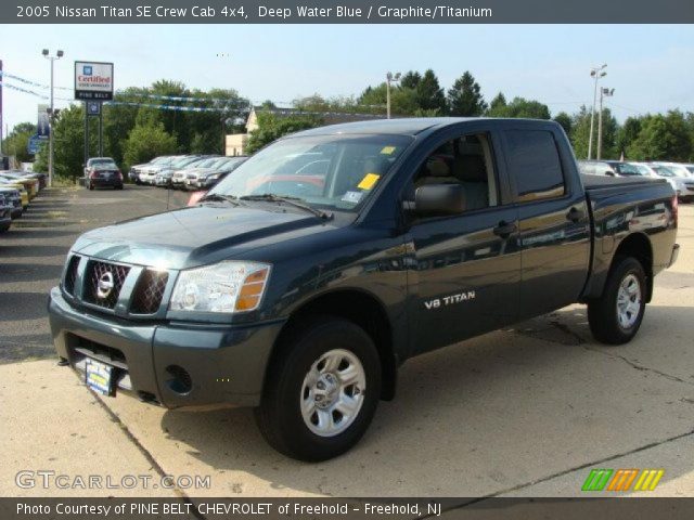 2005 Nissan Titan SE Crew Cab 4x4 in Deep Water Blue