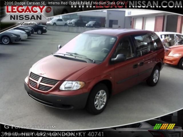 2006 Dodge Caravan SE in Inferno Red Crystal Pearl