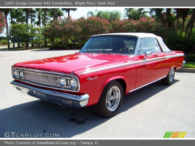1965 Dodge Coronet 440 Convertible in Bright Red