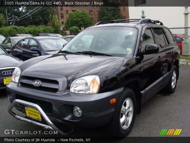 2005 Hyundai Santa Fe GLS 4WD in Black Obsidian