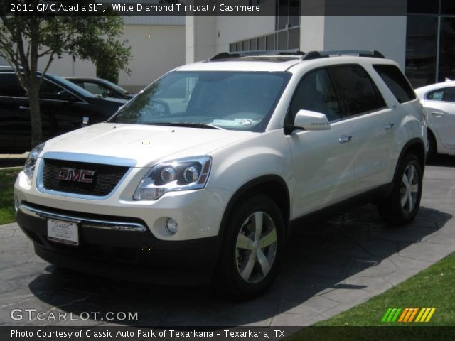 2011 GMC Acadia SLT in White Diamond Tintcoat
