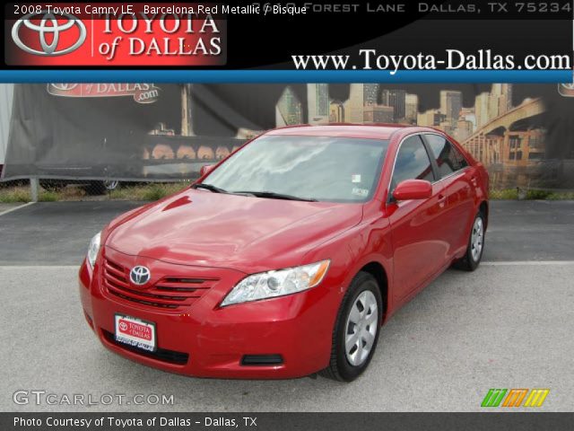 2008 Toyota Camry LE in Barcelona Red Metallic